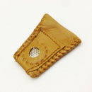 Finger Leather Thimble Sheepskin With Metal Tip For Sewing Needle Sewining Tool
