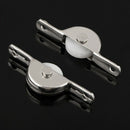 10pcs Door Window Cupboard Drawer Bin Single Nylon Sliding Roller Pulley Wh P6U4