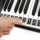 Universal Piano Keyboard Stickers 49/54/61 Keys Electronic Keyboard Stickers