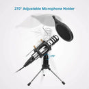 Condenser Microphone,3.5Mm Studio Recording Broadcast Computer Microphone w C2Z6