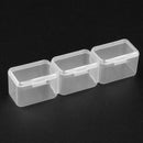 21 Slots Plastic Clear Manicure Accessory Storage Box Case Beads Organizer