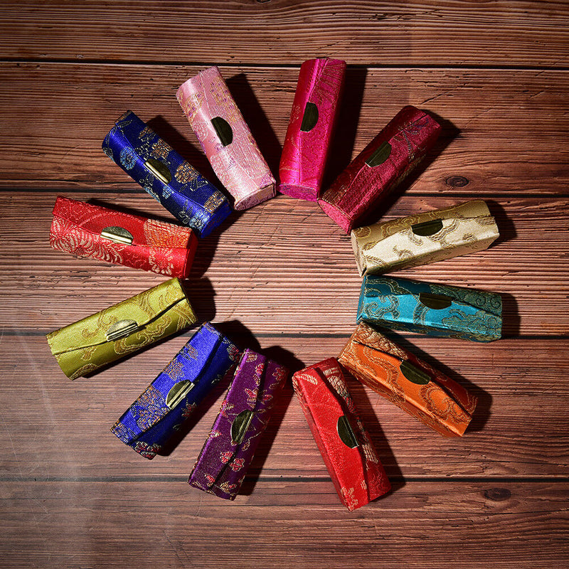 Fashion 9*3.5cm Lipstick Case Holder With Mirror Inside&Snap-On Closu BNAUFS Ew