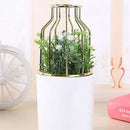 Creative Vase Metal Porcelain Vases Tabletop Small Flower Vase Moderno Deco T4F4