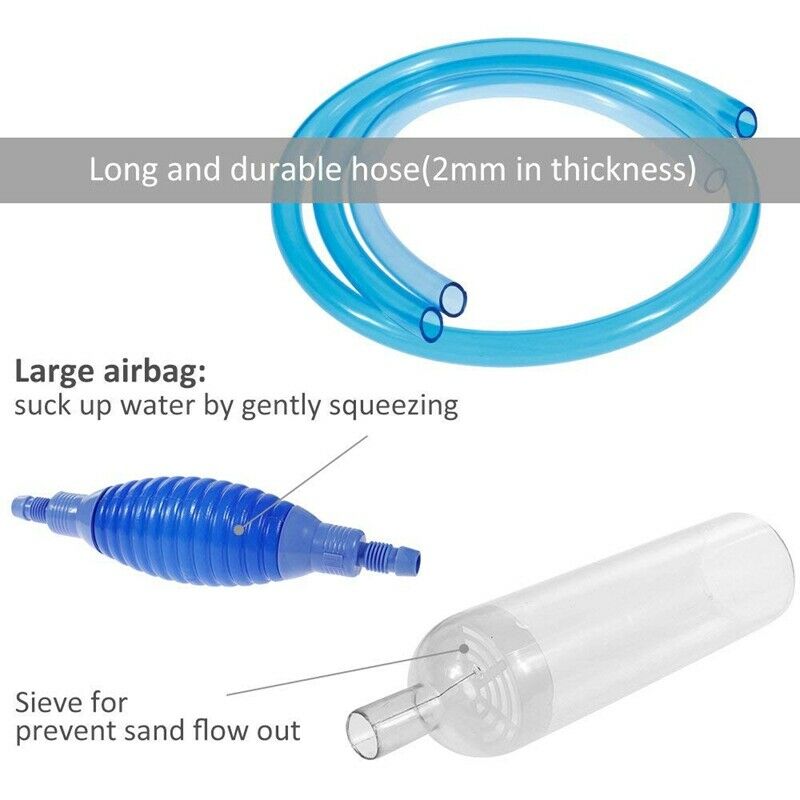 Fish Tank Gravel Cleaner - Aquarium Cleaning Pump Kit for Fish Tank, with L I7O5
