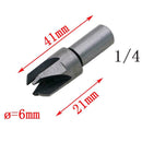 8pcs Wood Plug Cutter Claw Cylinder Tenon Drill Bit Set Woodworking Cork