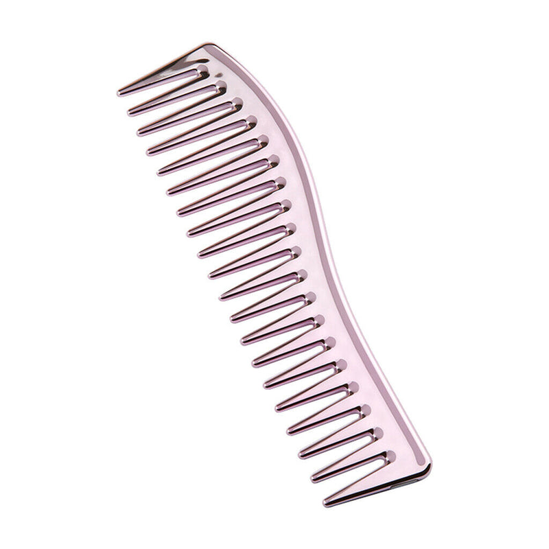 Anti-static Wide Tooth Comb Barber Heat Resistant Curly Hair Pink for Beauty