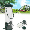 Outdoor Birds Water Feeder Dish Plastic PVC Bucket Dark Plastic New Green A E3M1