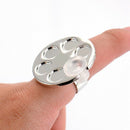 Stainless Steel Color Display Palette Pallet False Nail Art Gel Polish Varn