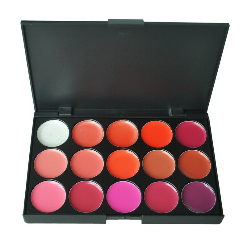 Red lips lip gloss 15 colors makeup pro palette L5S9
