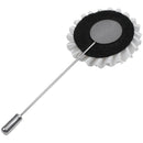 Mens Delicate flower Plug-in Suit brooch white