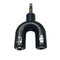 3.5mm Black Stereo Splitter to Mic Headset Jack Plug Adapter For Phone Pretty