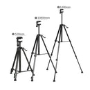 Aluminum 3-section 52cm To 140cm Tripod Stand Holder For Photography Camera