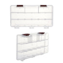 5 Compartments Transparent Visible Plastic Fishing Box Fishing Tackle Durab