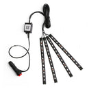 LED RGB Car Interior Dash Floor Light Strip Atmosphere Music Lamp LED Lamp Strip