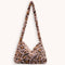 Animal Pattern Shoulder Underarm Bag Women Plush Top-handle Handbag (2)