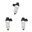 3-Pack M10 x1mm Motorcycle Replacement Brake Caliper Bleed Screw Nipple 10mm