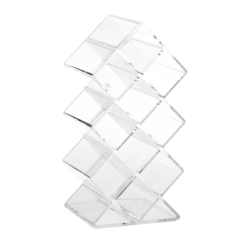 Clear 10 Grids Fish Shape Makeup Storage Lipstick Case Organizer Box