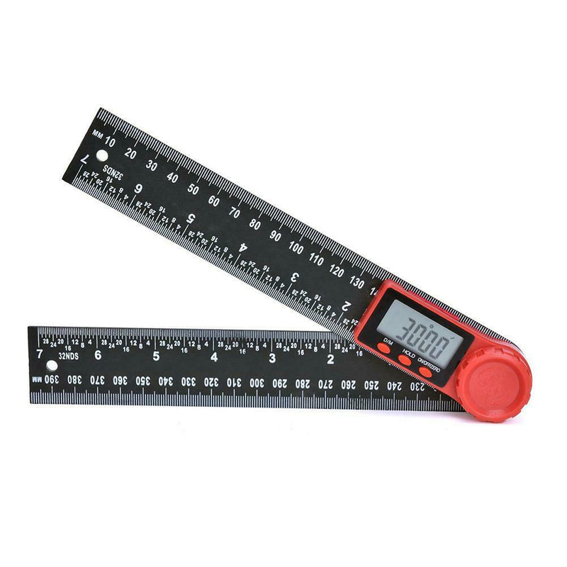 200mm Digital Protractor Ruler Inclinometer Goniometer Measuring Tool (A) A