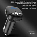 BC40 Bluetooth 4.2 FM Transmitter Car Handsfree Kit MP3 Player USB Charger