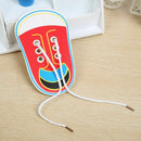 5X(Kids Montessori Educational Toys Children Wooden Toys Toddler Lacing ShoG5A3)