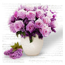 5D DIY Diamond Painting Romantic Flowers Cross Stitch Embroidery Kits (A)