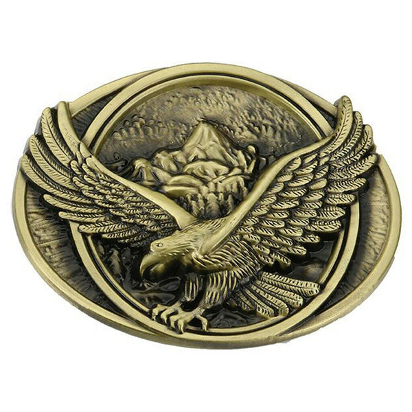 Cowboy Flying Bird Eagle  Belt Buckle Country Western Rodeo Jeans Decor