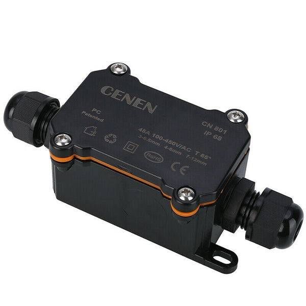 2 Way Outdoor Waterproof IP68 Electrical Cable Wire Connector Junction ^SE