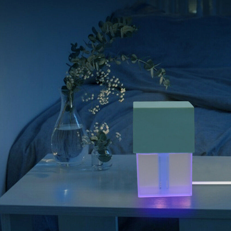 220ml Air Humidifier Essential Oil Diffuser USB Mist Maker (Light Green) A