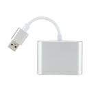 Usb3.0 To Hdmi Vga Adapter 4K Hd 1080P Multi-Display 2-In-1 Usb To Hdmi Con J3A6