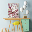5D DIY Full Drill Diamond Painting Meaningful Butterfly Cross Stitch Decor