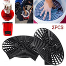 2 X Car Wash Detailing Bucket & Dirt Grit Guard Washboard Insert For Aut HBS