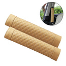2pcs Stylish Driving Car PU Safety Seat Belt Pads Cover Protector beige