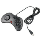 Gamepad Usb Classic Style Wire Handle For All 16-Bit Md Games From Sega Bla