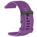 Silicone Accessories Wrist Band W/ Metal Buckle For Suunto  Purple