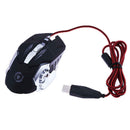 2500DPI Optical Wired Mouse 6 Buttons Mice Gamer LED USB Gaming Mouse