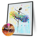 Dancing Girl Full Drill Round Diamond Painting Rhinestone Cross Stitch Kit A