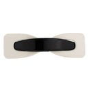 Black and White Spring Fastening Barrette Grips Ponytail Hair Clips Clamp