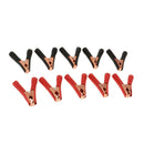 10pcs Car Battery Clips Crocodile Alligator Test Clamps 100A 90mm Red,Black