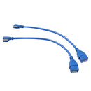 SuperSpeed USB 3.0 Male to Female Extension Cable, 90 Degree Adapter Connection,