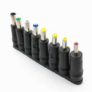 8pcs/set Computer AC DC Power Adapter 2pin Plug For Laptop Electronics Home