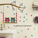Wall Stickers Home Decor Cartoon Owl Birds Branch Removable Kids Decor Mural 3C