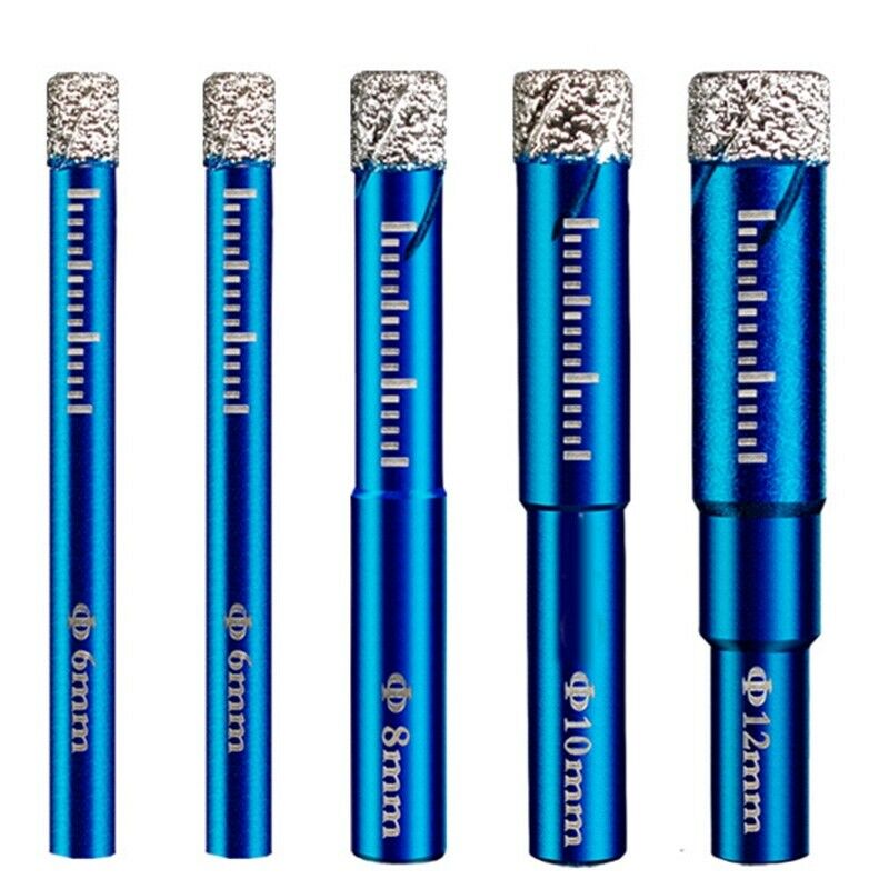 5Pcs All-Ceramic Floor Tiles, Vitrified Brick Drilling Bits, Granite Marble E8Q8