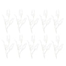 10x Simulation Plastic Tree Branches Twig Plants Home Decor white
