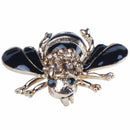 High Quality Bees Brooch Black Enamel Corsage Hats Scarf Clips Accessories  Y6V2