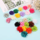 10PCS Satin flowers baby artificial flowers for headbands DIY flower hair BX