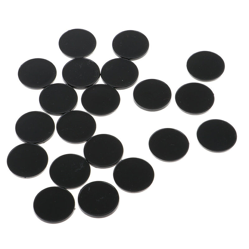 20Pcs Plastic Round Bases Stand Parts for War Gaming Figures Games Workshop