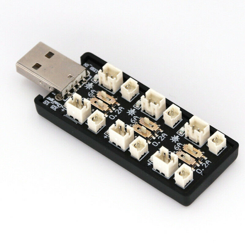 6CH USB 3.8V 1S LiPo Battery Charger Charging Board RC Accessory with USB I P7V1