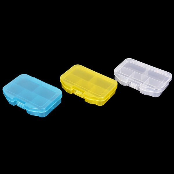 Travel 5 compartment dispenser case pill box medicine tablet holder organizer Kw
