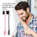 2pcs Portable Pro Double Sided Brush Hair Styling Hairdressing Edge Control Comb