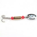 Spinner Sequins Metal Iron Plate Casting Fishing Lure Bait with Treble Hook